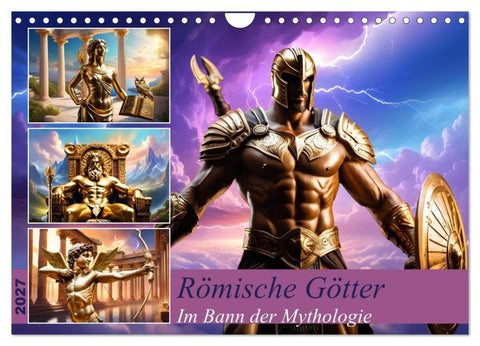 Römische Götter (Wandkalender 2027 DIN A4 quer), CALVENDO Monatskalender