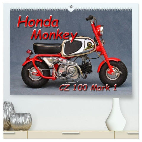 Honda Monkey CZ Mark 1 (hochwertiger Premium Wandkalender 2027 DIN A2 quer), Kunstdruck in Hochglanz