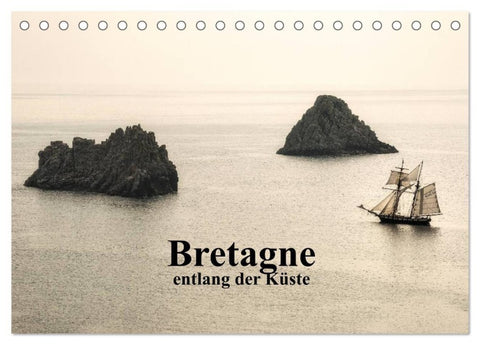 Bretagne entlang der Küste (Tischkalender 2027 DIN A5 quer), CALVENDO Monatskalender