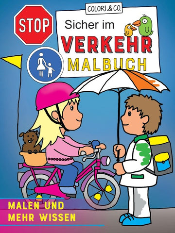 Sicher im Verkehr Malbuch