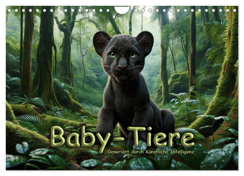 Baby-Tiere (Wandkalender 2026 DIN A4 quer), CALVENDO Monatskalender