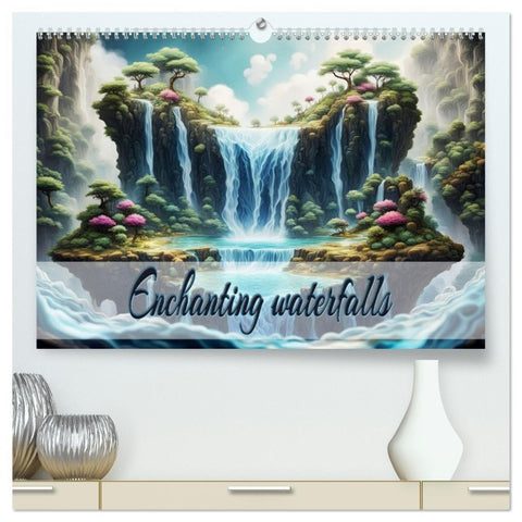 Enchanting waterfalls (High Quality Premium Wall Calendar 2026 DIN A2 landscape),CALVENDO 12 Month Wall Calendar