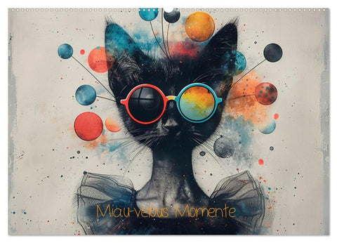 Miau-velous Momente (Wandkalender 2027 DIN A2 quer), CALVENDO Monatskalender