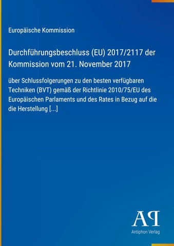 Durchführungsbeschluss (EU) 2017/2117 der Kommission vom 21. November 2017
