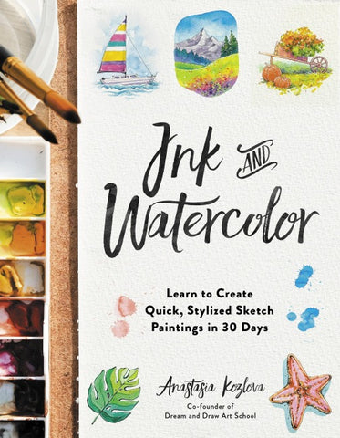 Ink and Watercolor