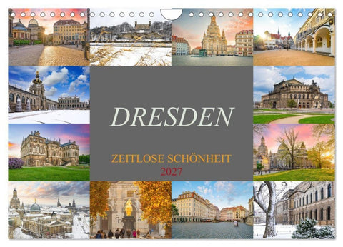 Dresden - zeitlose Schönheit (Wandkalender 2027 DIN A4 quer), CALVENDO Monatskalender