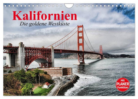 Kalifornien. Die goldene Westküste (Wandkalender 2026 DIN A4 quer), CALVENDO Monatskalender