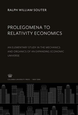 Prolegomena to Relativity Economics