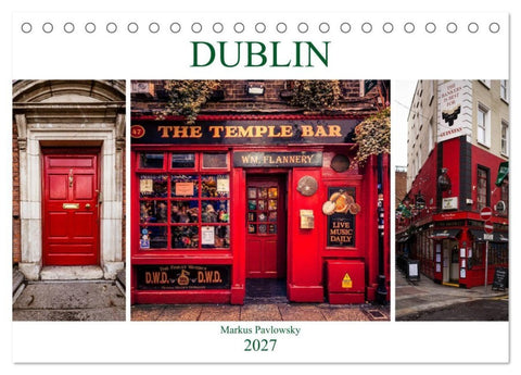 Dublin (Tischkalender 2027 DIN A5 quer), CALVENDO Monatskalender