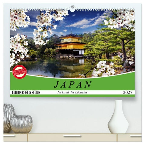 Japan. Im Land des Lächelns (hochwertiger Premium Wandkalender 2027 DIN A2 quer), Kunstdruck in Hochglanz