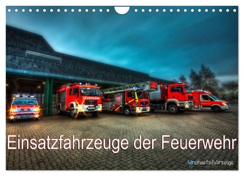 Einsatzfahrzeuge der Feuerwehr (Wandkalender 2026 DIN A4 quer), CALVENDO Monatskalender