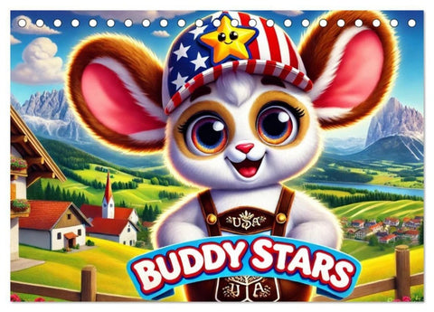 Buddy Stars - Abenteuer für Kinder (Tischkalender 2027 DIN A5 quer), CALVENDO Monatskalender