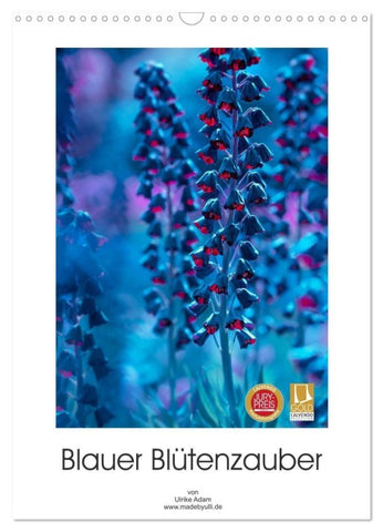 Blauer Blütenzauber (Wandkalender 2027 DIN A3 hoch), CALVENDO Monatskalender