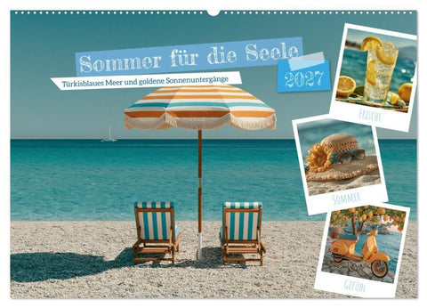 Sommer für die Seele (Wandkalender 2027 DIN A2 quer), CALVENDO Monatskalender