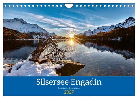 Silsersee Engadin (Wandkalender 2027 DIN A4 quer), CALVENDO Monatskalender