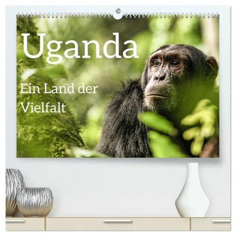 Uganda - ein Land der Vielfalt (hochwertiger Premium Wandkalender 2027 DIN A2 quer), Kunstdruck in Hochglanz