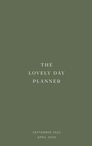 The Lovely Day Planner