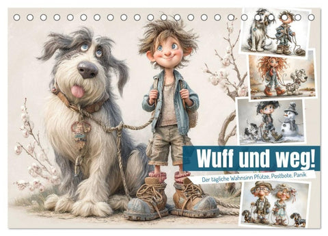 Wuff und weg! (Tischkalender 2027 DIN A5 quer), CALVENDO Monatskalender