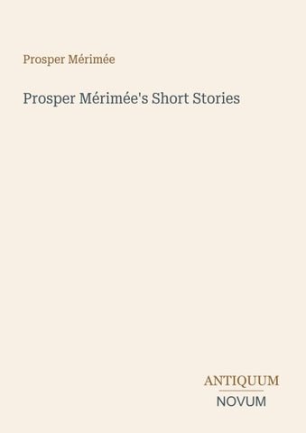 Prosper Mérimée's Short Stories