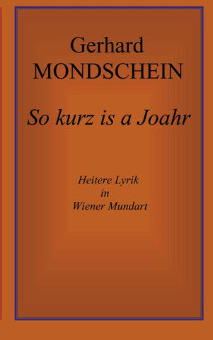 So kurz is a Joahr