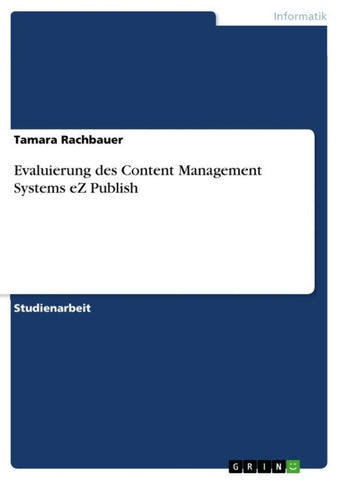 Evaluierung des Content Management Systems eZ Publish