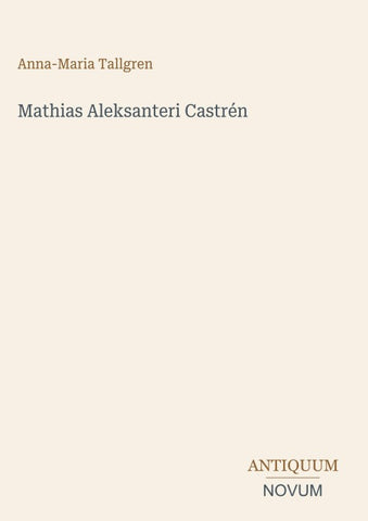Mathias Aleksanteri Castrén