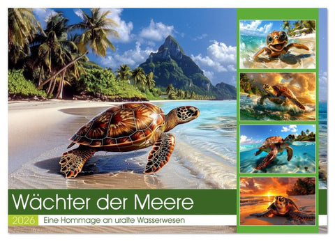 Wächter der Meere (Wandkalender 2026 DIN A2 quer), CALVENDO Monatskalender