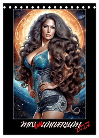 Miss im Universum (Tischkalender 2027 DIN A5 hoch), CALVENDO Monatskalender