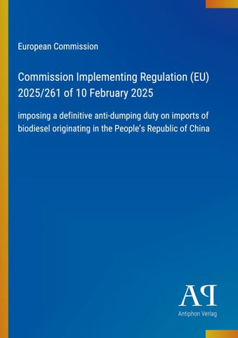 Commission Implementing Regulation (EU) 2025/261 of 10 February 2025