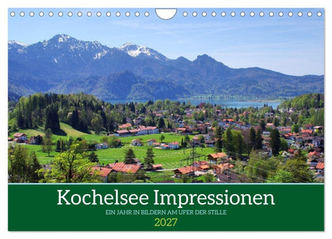 Kochelsee Impressionen - Ein Jahr in Bildern am Ufer der Stille (Wandkalender 2027 DIN A4 quer), CALVENDO Monatskalender