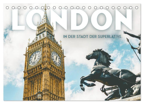 London - In der Stadt der Superlative. (Tischkalender 2027 DIN A5 quer), CALVENDO Monatskalender