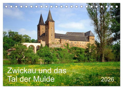 Zwickau und das Tal der Mulde (Tischkalender 2026 DIN A5 quer), CALVENDO Monatskalender