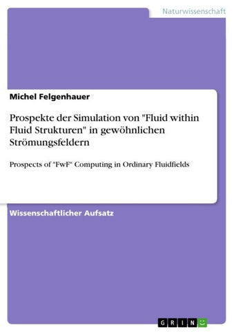 Prospekte der Simulation von "Fluid within Fluid Strukturen" in gewöhnlichen Strömungsfeldern