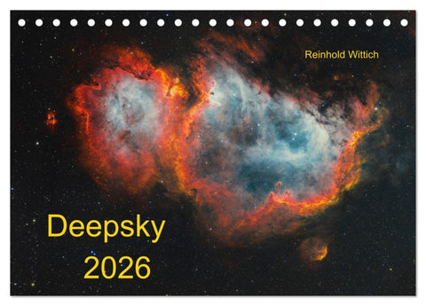 Deepsky 2026 (Tischkalender 2026 DIN A5 quer), CALVENDO Monatskalender