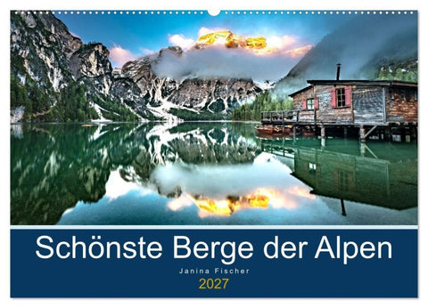 Schönste Berge der Alpen (Wandkalender 2027 DIN A2 quer), CALVENDO Monatskalender