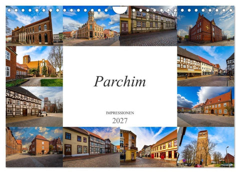 Parchim Impressionen (Wandkalender 2027 DIN A4 quer), CALVENDO Monatskalender