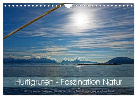 Hurtigruten - Faszination Natur (Wandkalender 2026 DIN A4 quer), CALVENDO Monatskalender