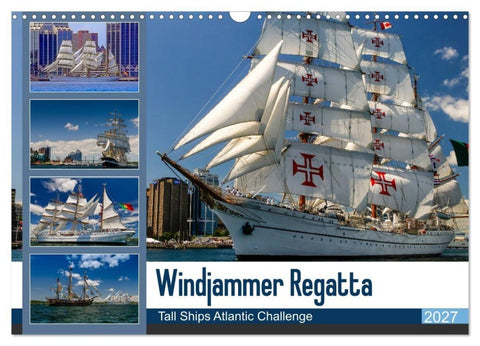 Windjammer-Regatta - Tall Ships Atlantic Challenge (Wandkalender 2027 DIN A3 quer), CALVENDO Monatskalender