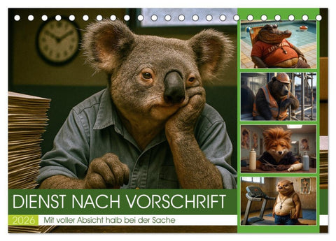 Dienst nach Vorschrift (Tischkalender 2026 DIN A5 quer), CALVENDO Monatskalender