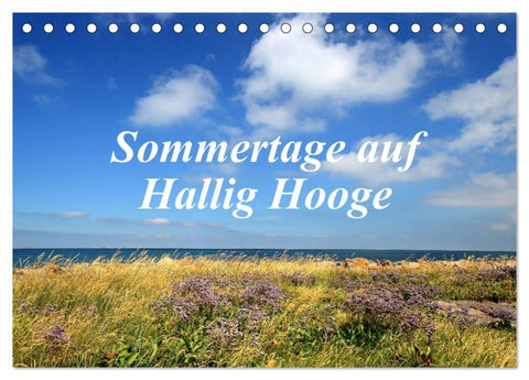 Sommertage auf Hallig Hooge (Tischkalender 2027 DIN A5 quer), CALVENDO Monatskalender
