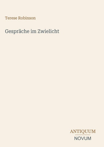 Gespräche im Zwielicht