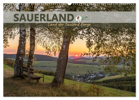 Sauerland - Land der tausend Berge (Wandkalender 2026 DIN A2 quer), CALVENDO Monatskalender