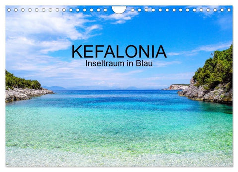 Kefalonia, Inseltraum in Blau (Wandkalender 2027 DIN A4 quer), CALVENDO Monatskalender