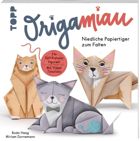 OrigaMIAU. Niedliche Papiertiger zum Falten. Origamiblock mit Anleitungen.
