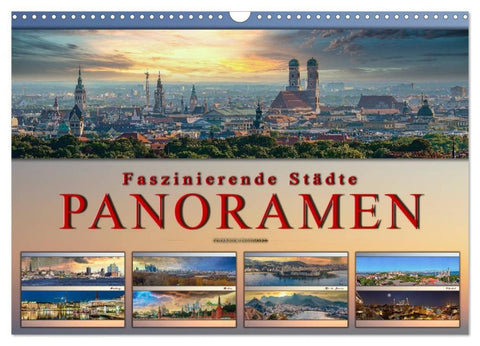 Faszinierende Städte, Panoramen (Wandkalender 2027 DIN A3 quer), CALVENDO Monatskalender