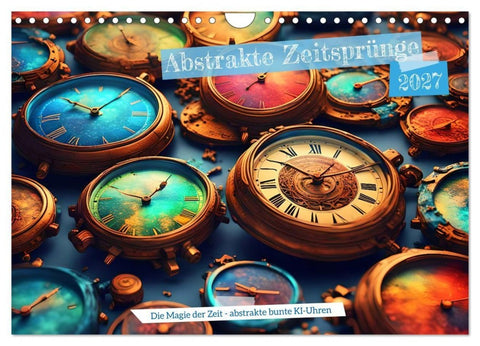 Abstrakte Zeitsprünge (Wandkalender 2027 DIN A4 quer), CALVENDO Monatskalender