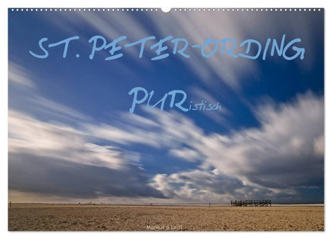 ST. PETER-ORDING PURistisch (Wandkalender 2027 DIN A2 quer), CALVENDO Monatskalender