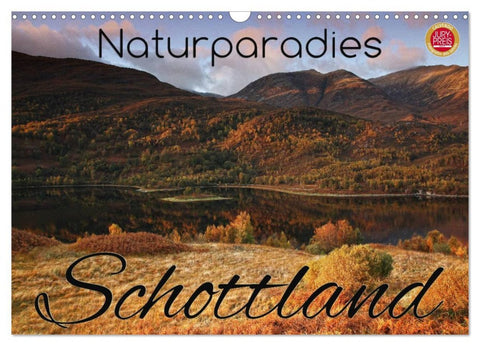 Naturparadies Schottland (Wandkalender 2026 DIN A3 quer), CALVENDO Monatskalender