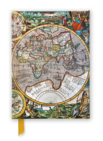 Premium Notizbuch DIN A5: Pieter van den Keere, Antike Weltkarte