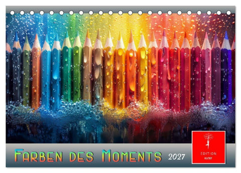 Farben des Moments (Tischkalender 2027 DIN A5 quer), CALVENDO Monatskalender